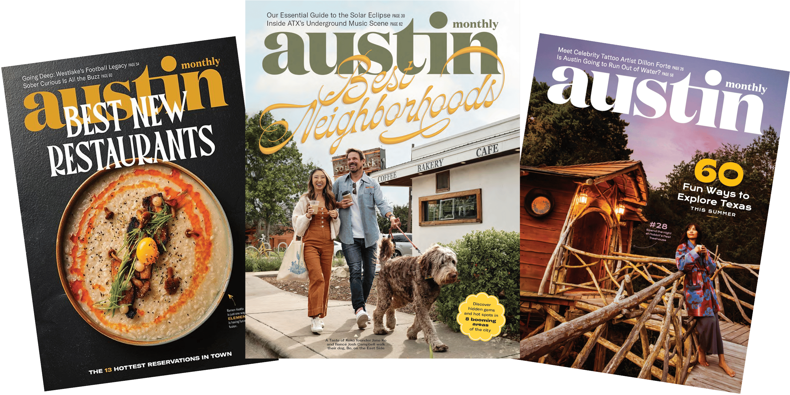 AUSTIN MONTHLY mag examples